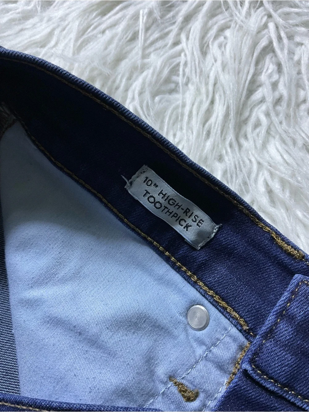 J Crew 10” High Rise Toothpick Skinny Jeans